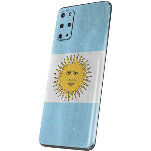 Argentina Flag Distressed Galaxy S20 Plus Skin
